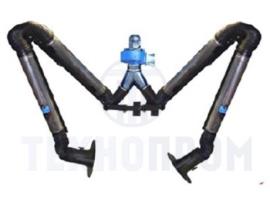 Dve odsisne ruke za gasove pri zavarivanju 2x3,0 m, sa ventilatorom AL-300/C FILCAR